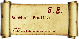 Buchholz Estilla névjegykártya